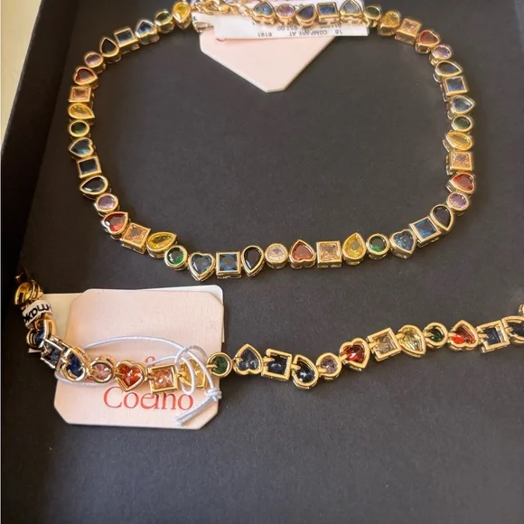 Camila Coelho Gold-Tone Multicolor Necklace Set - Picture 2 of 6